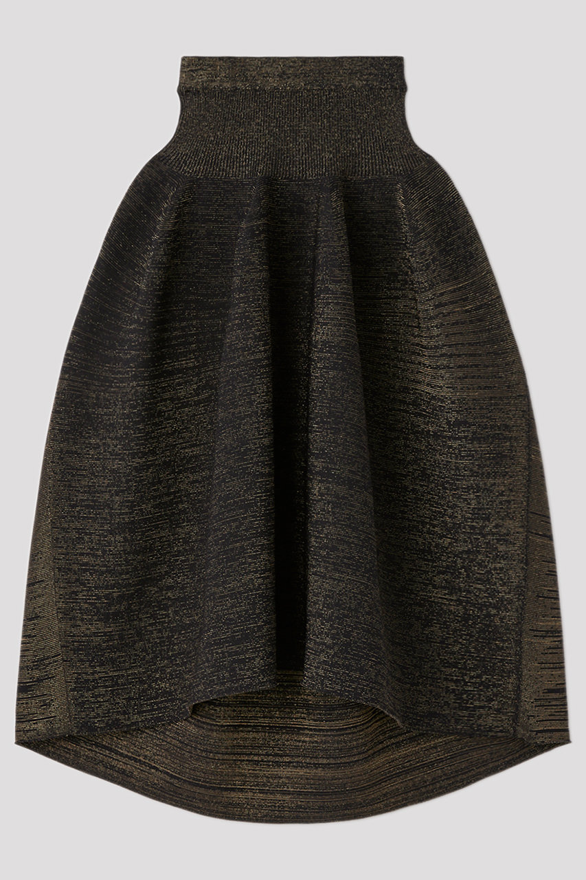 シーエフシーエル/CFCLのPOTTERY GLITTER ROUNDED HEM SKIRT(BLACK-GOLD/CF010KG131JM00_CF008KG085)