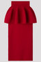 POTTERY LAYERED SKIRT シーエフシーエル/CFCL MAROON RED