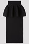 POTTERY LAYERED SKIRT シーエフシーエル/CFCL BLACK