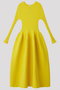 POTTERY LONG SLEEVE DRESS シーエフシーエル/CFCL BUTTER YELLOW