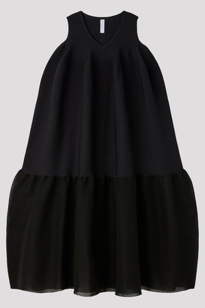 シーエフシーエル/CFCLのPOTTERY LUCENT SLEEVELESS BUST FLARE DRESS(110500/110502)