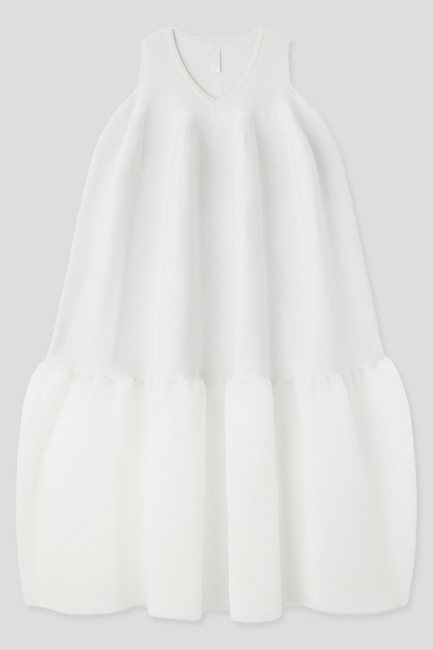 シーエフシーエル/CFCLのPOTTERY LUCENT SLEEVELESS BUST FLARE DRESS(WHITE/CF012KH171JP00_CF009KH203)