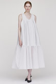 POTTERY LUCENT SLEEVELESS BUST FLARE スリーブレスバストフレアワンピース