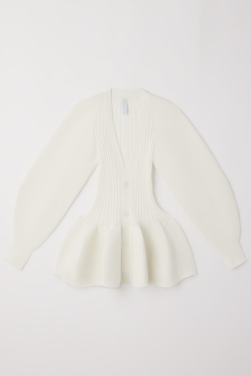 シーエフシーエル/CFCLのPOTTERY PUFF SLEEVE CARDIGAN(WHITE/CF009KE021SP_CF010KE124JP)