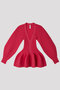 POTTERY PUFF SLEEVE CARDIGAN シーエフシーエル/CFCL VIVID PINK
