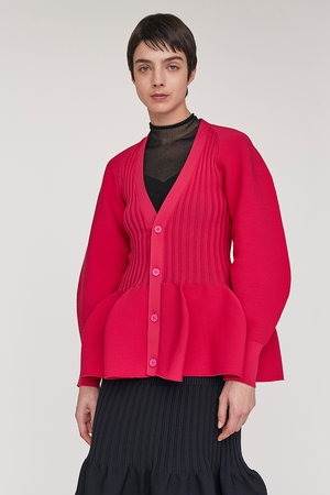 シーエフシーエル/CFCLのPOTTERY PUFF SLEEVE CARDIGAN(110300/110303)