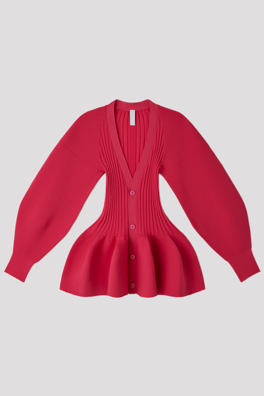 シーエフシーエル/CFCLのPOTTERY PUFF SLEEVE CARDIGAN(VIVID PINK/CF009KE021SP_CF010KE124JP)