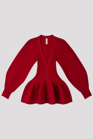 シーエフシーエル/CFCLのPOTTERY PUFF SLEEVE CARDIGAN(110300/110303)