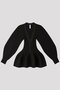 POTTERY PUFF SLEEVE CARDIGAN シーエフシーエル/CFCL BLACK