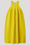 POTTERY SLEEVELESS BUST FLARE DRESS シーエフシーエル/CFCL BUTTER YELLOW