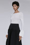 SOFT PORTRAIT LONG BELL SLEEVE TOP シーエフシーエル/CFCL