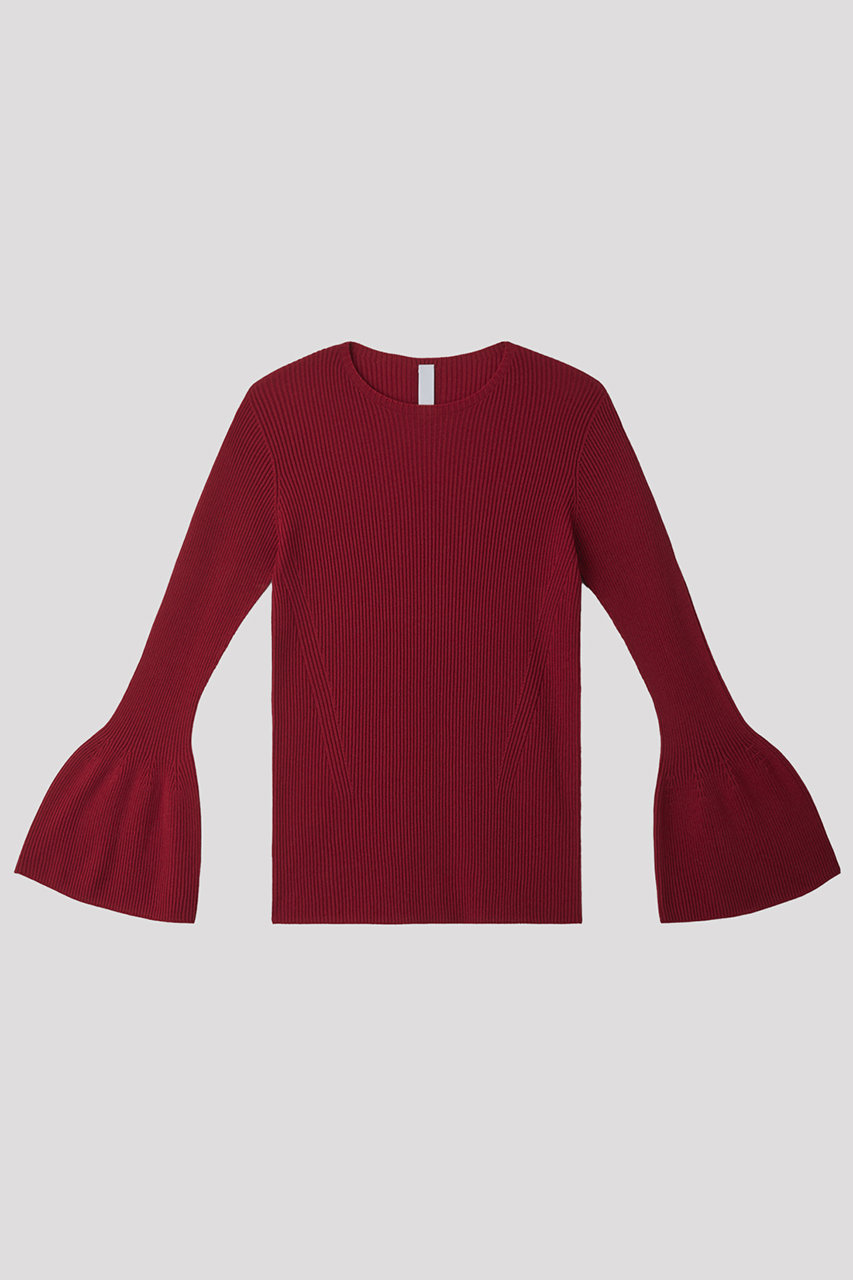 シーエフシーエル/CFCLのSOFT PORTRAIT LONG BELL SLEEVE TOP(MAROON RED/CF000KN009JB00_CF009KN067)