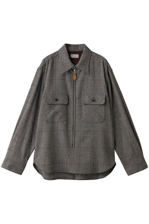 ベッドフォード/BED j.w. FORDの【MEN】Two Pockets エルボーパッチ ジップシャツ(110400/110403)
