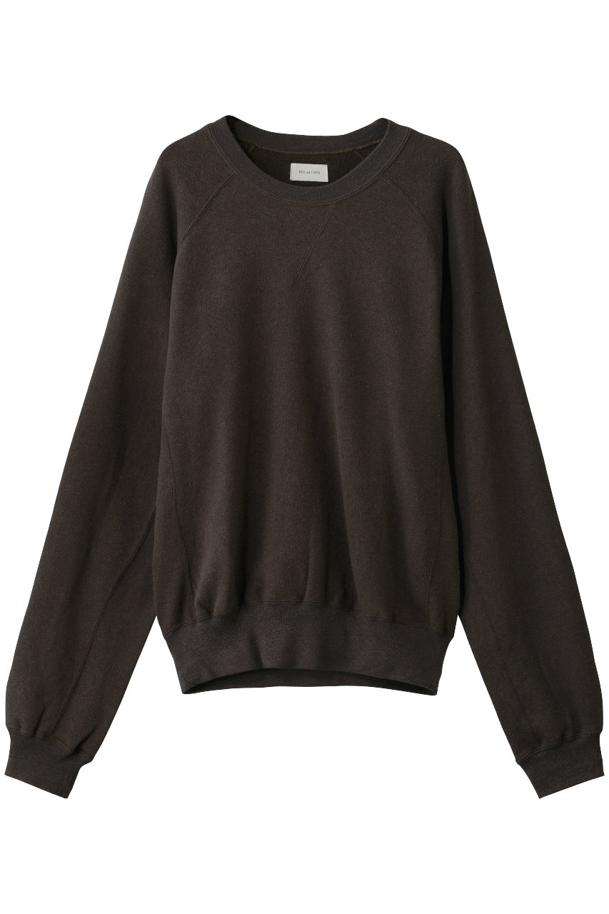 BED j.w. FORD 【MEN】No Gimmick 裏毛コットンシルク プルオーバー (ブラウン, 1) ベッドフォード ELLE SHOP