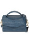 【ELLE SHOP限定】CARTELLA クロコ型押し2wayハンドバッグ サルーチェ/SALCE ブルー