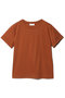 アルビニ コットンスムース ロールアップ Tシャツ エストネーション/ESTNATION ブラウン