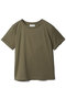 アルビニ コットンスムース ロールアップ Tシャツ エストネーション/ESTNATION カーキ