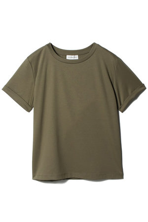 エストネーション/ESTNATIONのアルビニ コットンスムース ロールアップ Tシャツ(110100/110102)