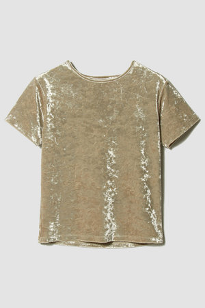 エストネーション/ESTNATIONのベロアミニTシャツ(110100/110102)