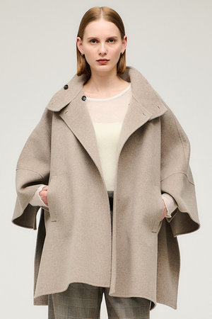 エストネーション/ESTNATIONのウールカシミアケープコート(110900/110902)