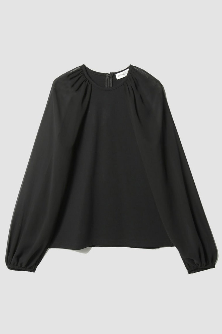 シフォンコンビカットソー