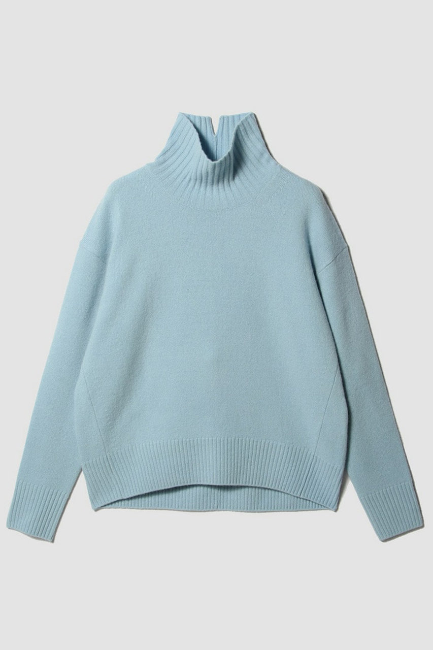 ESTNATION ウールカシミヤハイネックニット (【店舗限定】ライトブルー, F) エストネーション ELLE SHOP