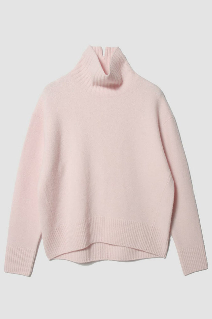 ESTNATION ウールカシミヤハイネックニット (ライトピンク, F) エストネーション ELLE SHOP