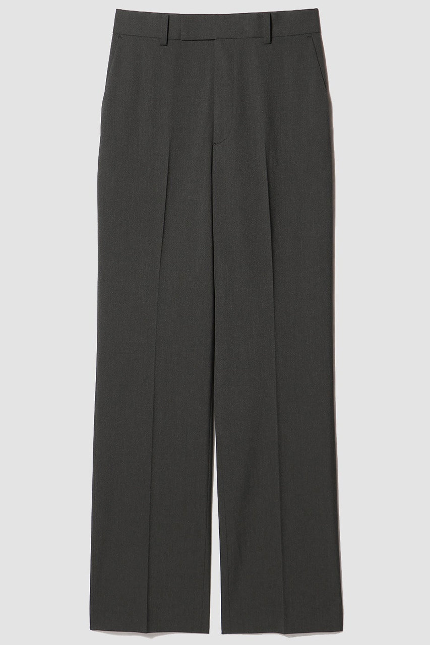 ESTNATION 梳毛テーパードパンツ (チャコールグレー, 38) エストネーション ELLE SHOP