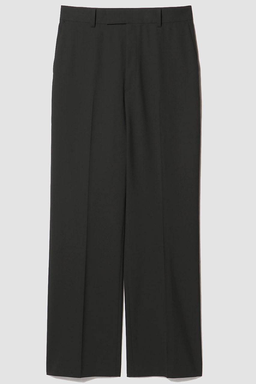 ESTNATION 梳毛テーパードパンツ (ブラック, 36) エストネーション ELLE SHOP