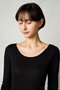 【予約販売】モイストリブ Uネックロングスリーブインナー リファ/ReFa