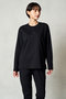 【予約販売】【UNISEX】コンフォートジャージー クルーネックロングTシャツ リファ/ReFa ブラック