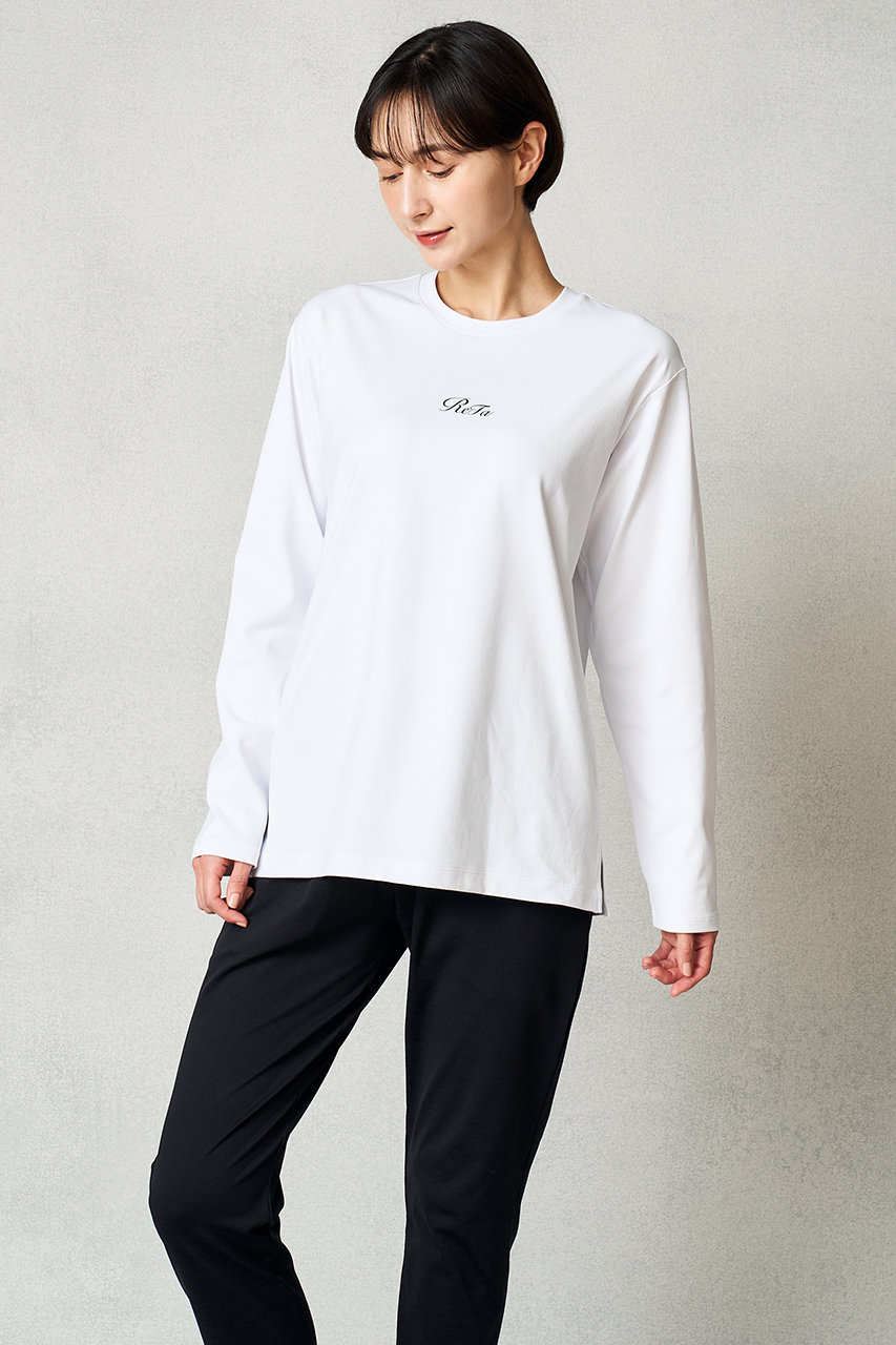 リファ/ReFaの【予約販売】【UNISEX】コンフォートジャージー クルーネックロングTシャツ(ホワイト/RW-AN-W20D-LL)