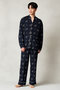 【予約販売】【MEN】モイストスムース スタンドカラースリープウェア ReFaロゴ リファ/ReFa ネイビー