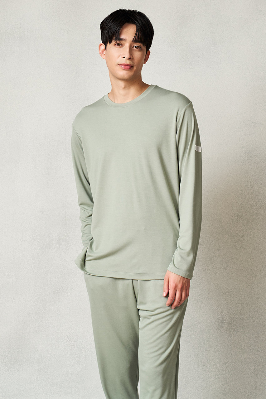 リファ/ReFaの【予約販売】【MEN】モイストスムース ロングスリーブプルオーバー(グリーン/RW-CC-P70E-LL)
