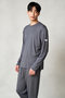 【予約販売】【MEN】モイストスムース ロングスリーブプルオーバー リファ/ReFa ダークグレー