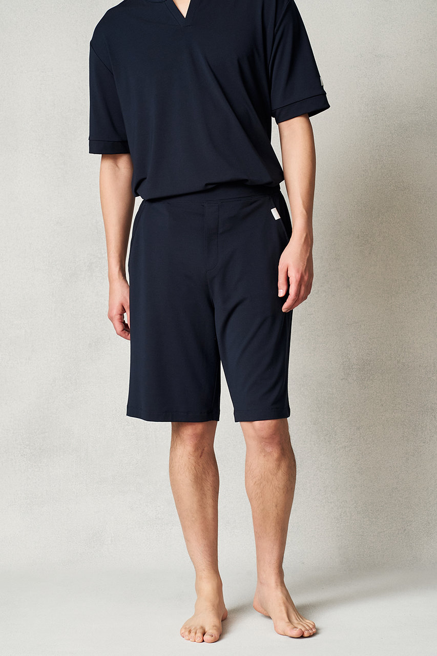 リファ/ReFaの【予約販売】【MEN】ストレッチスムース ショートパンツ(ネイビー/RW-BL-P31D-LL)