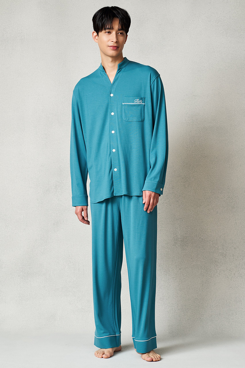 リファ/ReFaの【予約販売】【MEN】モイストスムース スタンドカラースリープウェア(ターコイズ/RW-AR-G70E-LL)