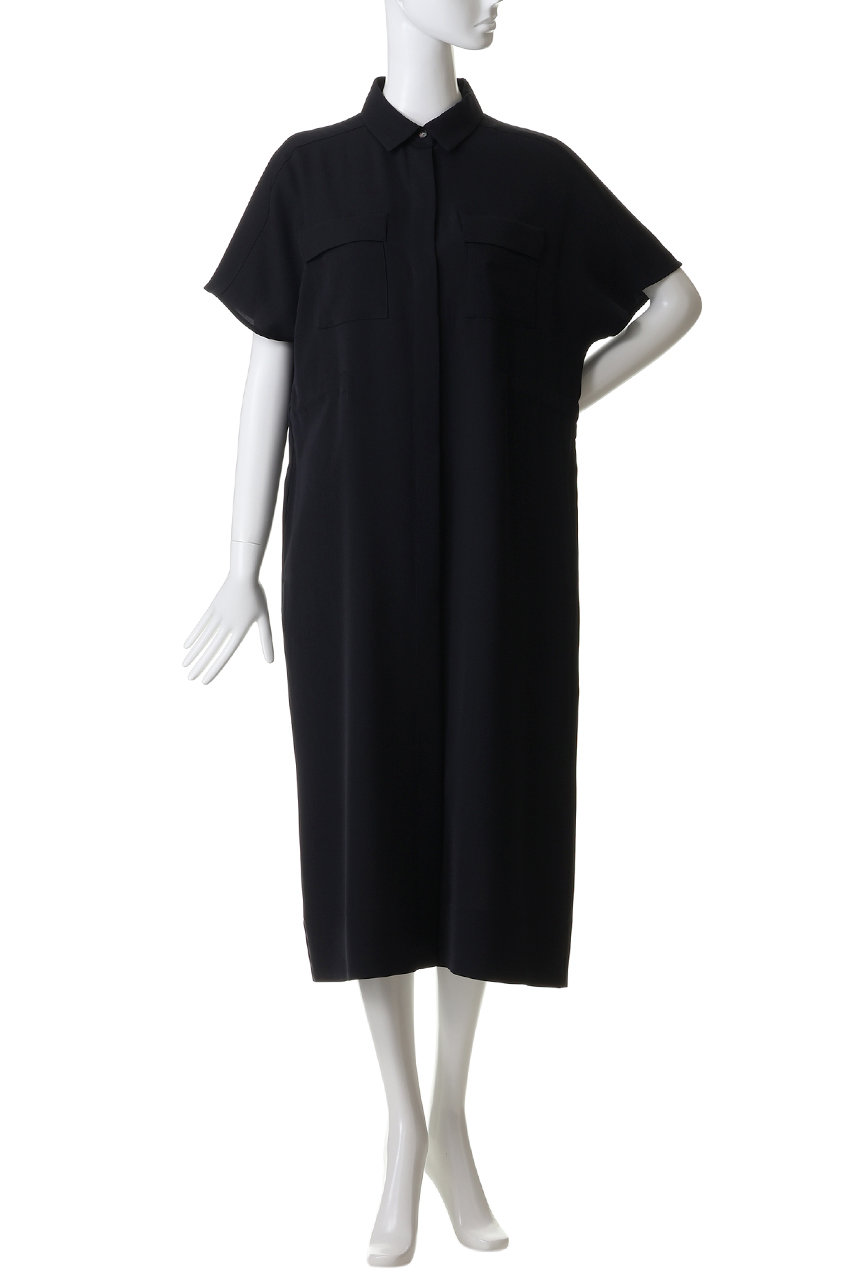 SOEJU　ロングシャツワンピースMダークネイビー SOEJU(ソージュ)｜ロングシャツワンピース/ネイビー の通販｜ELLESHOP