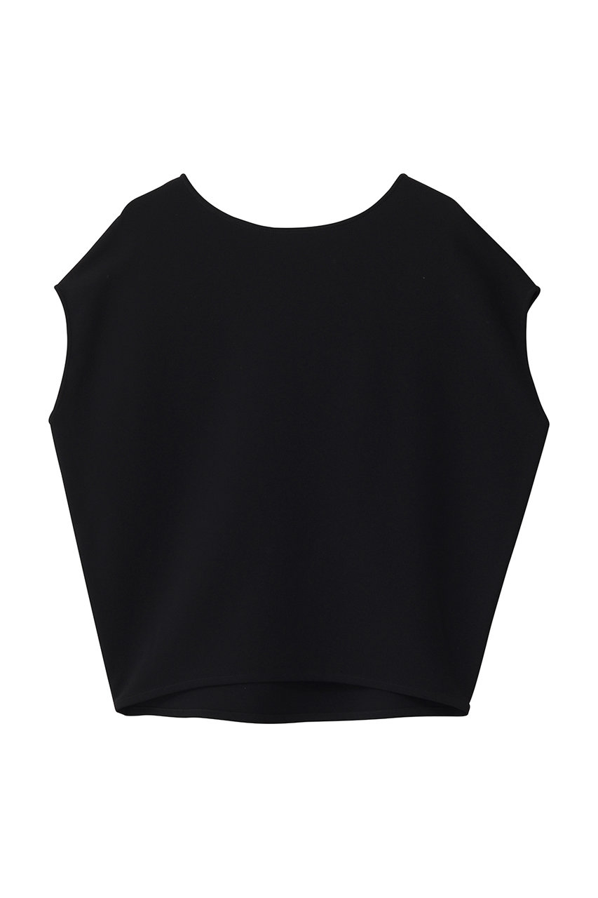 ソージュ/SOEJUのショートスリーブコクーンブラウス(ブラック/S-03-SB-008-BLK-L)