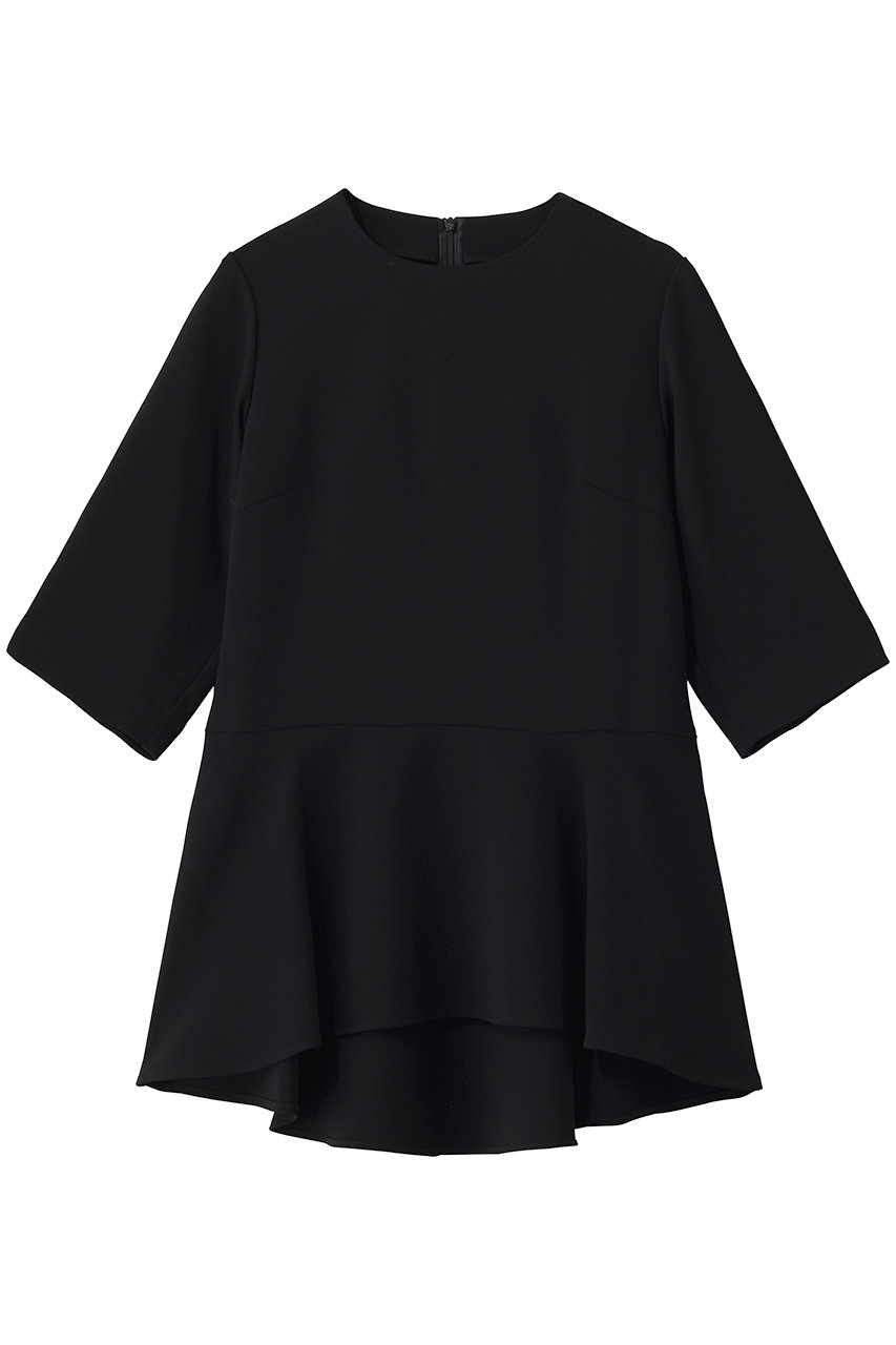 ソージュ/SOEJUのペプラムチュニックブラウス(ブラック/S-00-SB-016-BLK-L)