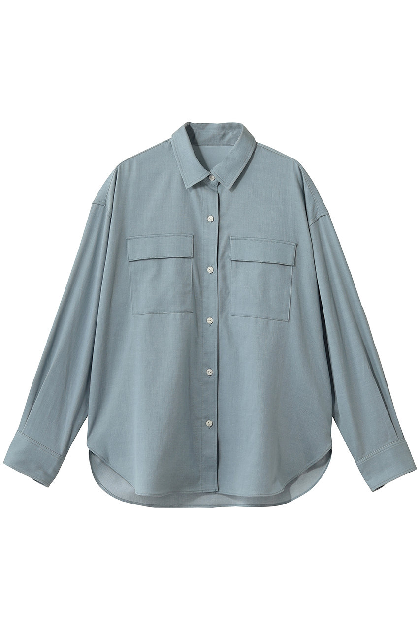 ソージュ/SOEJUのデニムライクシャツ(ライトブルー/S-00-SB-075-BLK-M)