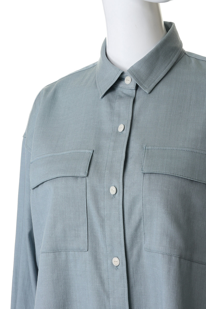 SOEJU(ソージュ)｜デニムライクシャツ/ライトブルー の通販｜ELLESHOP