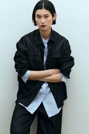 ソージュ/SOEJUのデニムライクシャツ(110400/110403)