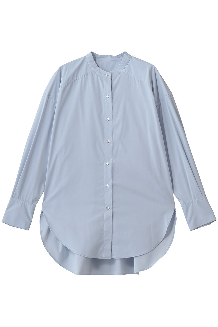 ソージュ/SOEJUのバンドカラーロングシャツ(ライトブルー/S-00-SB-060-WHT-M)