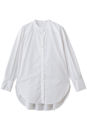 ソージュ/SOEJUのバンドカラーロングシャツ(110400/110403)