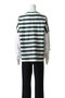 【MEN】_294 グラフィックプリントボーダーTシャツ アントレース/UNTRACE