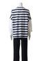 【MEN】_294 グラフィックプリントボーダーTシャツ アントレース/UNTRACE
