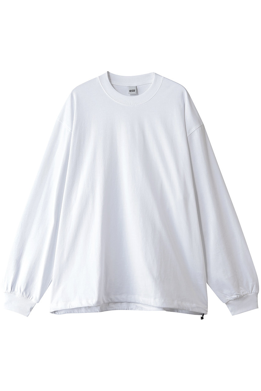 ES.U 【MEN】LS T-shirts (white, L) エス・ユー ELLE SHOP