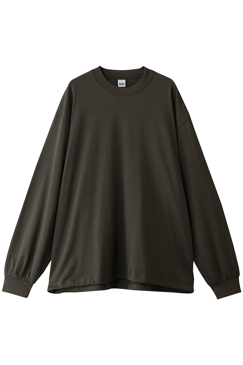 ES.U 【MEN】LS T-shirts (brown, XL) エス・ユー ELLE SHOP