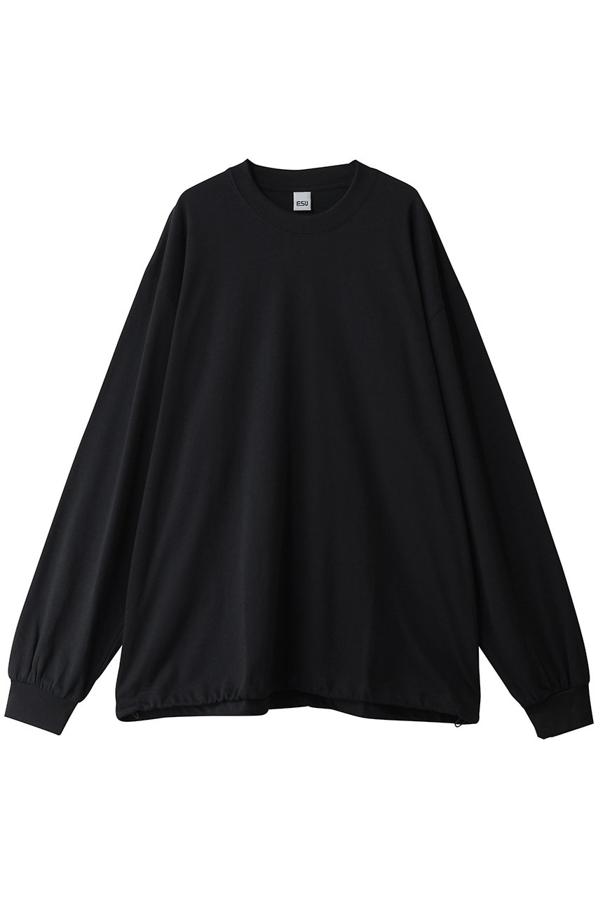 ES.U 【MEN】LS T-shirts (black, M) エス・ユー ELLE SHOP